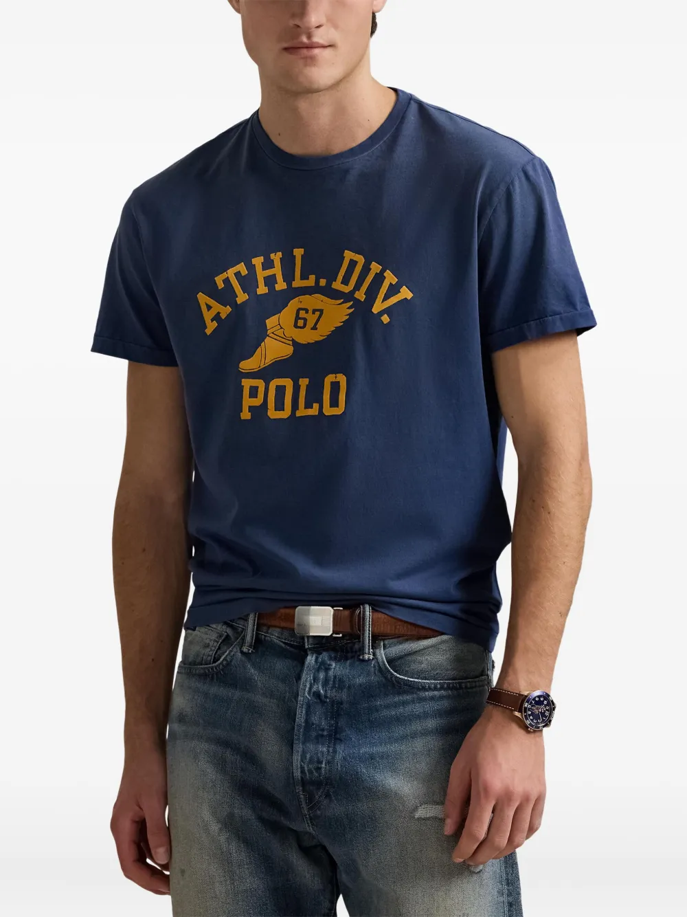Polo Ralph Lauren T-shirt met logoprint Blauw