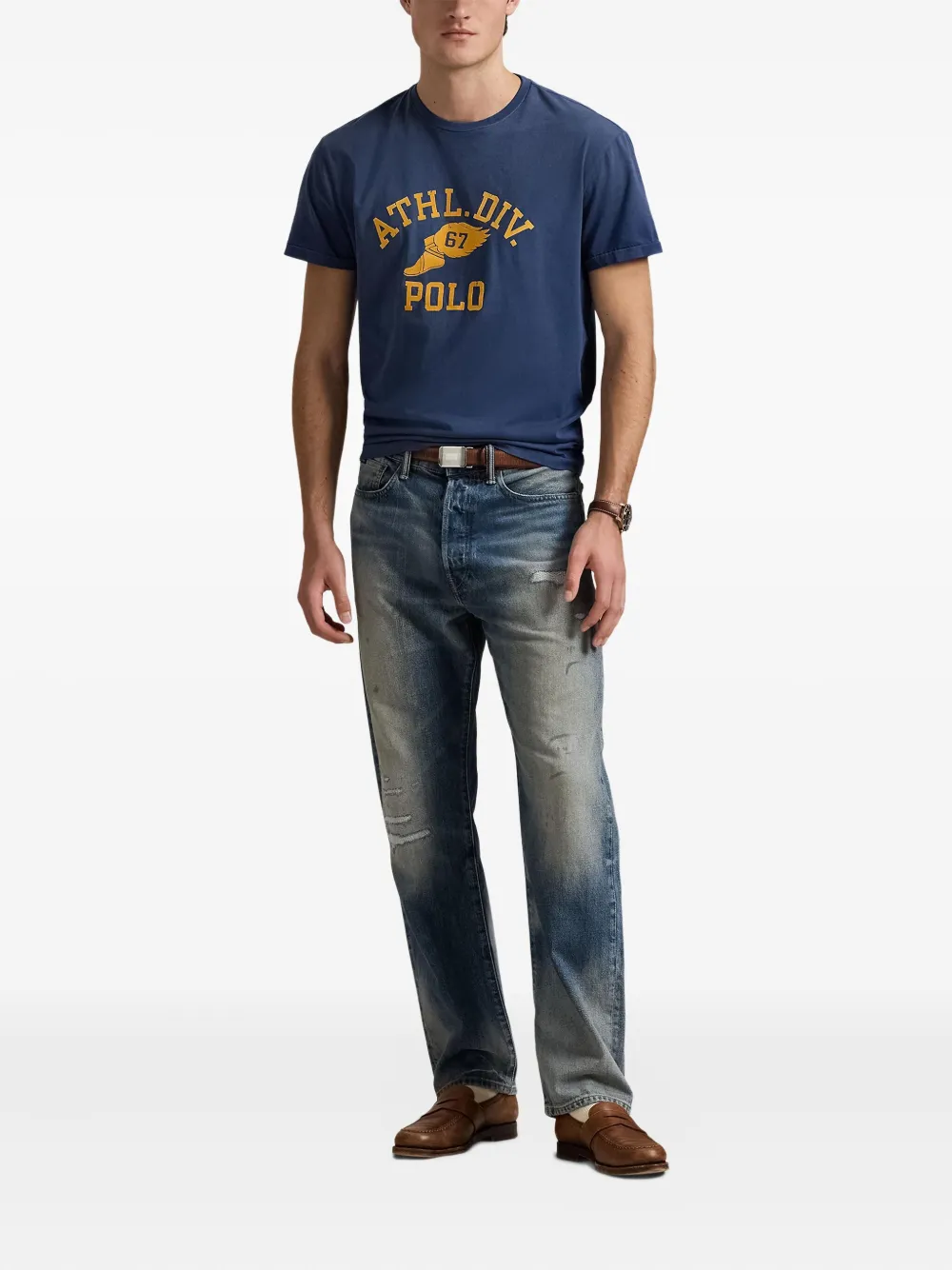 Polo Ralph Lauren T-shirt met logoprint Blauw
