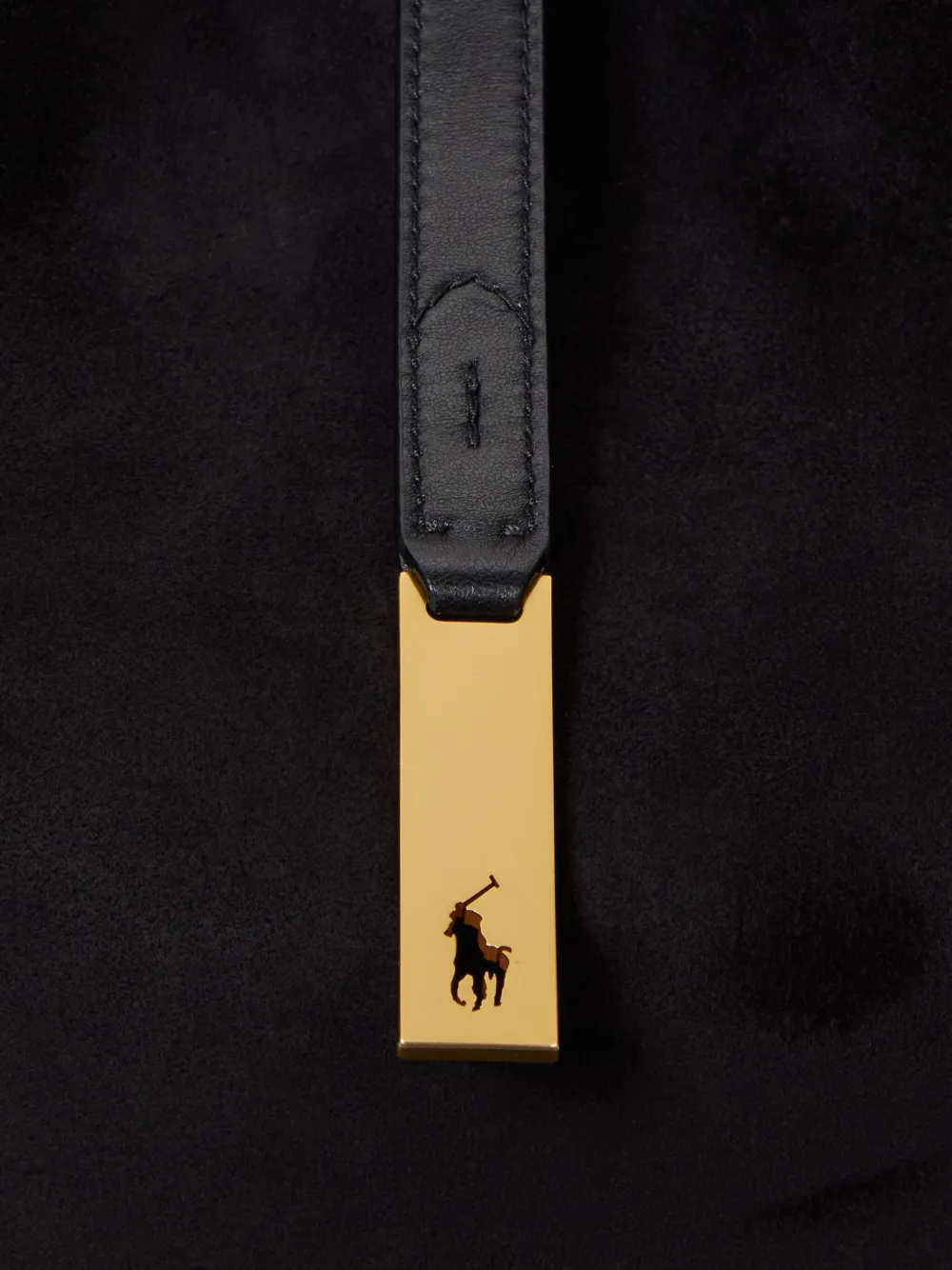 Polo Ralph Lauren Suède schoudertas Zwart