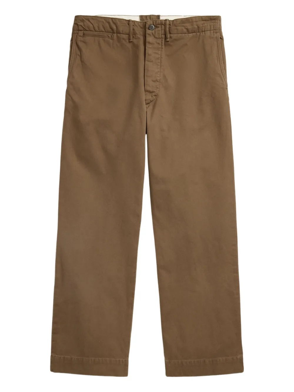 straight-leg chino trousers