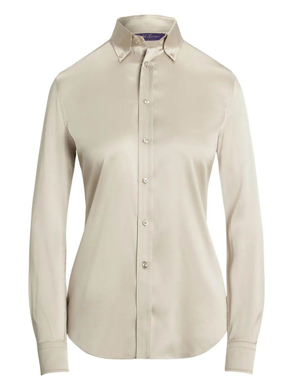Ralph Lauren Collection Camicia in raso con bottoni - Toni neutri