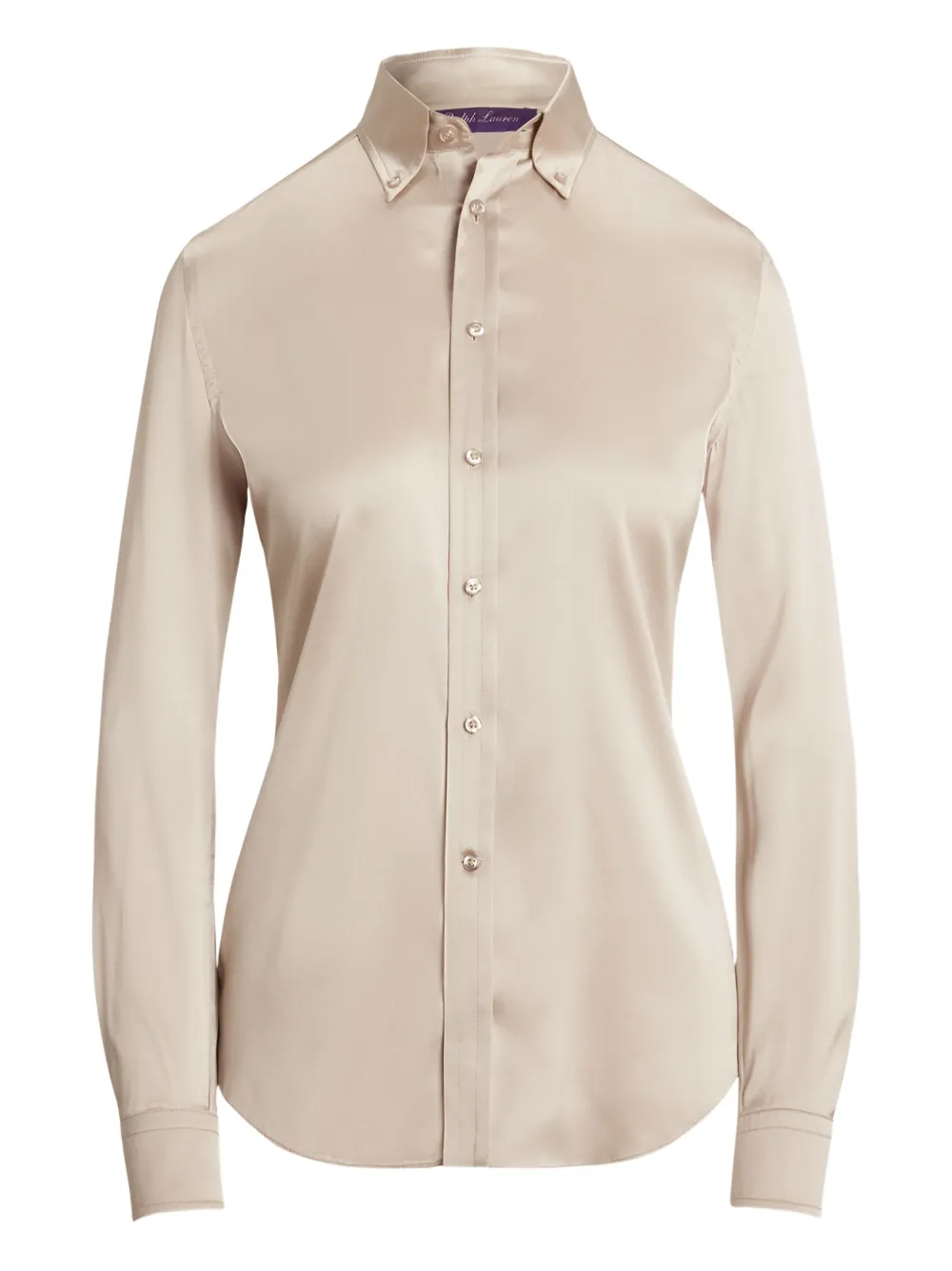 satin button-up shirt