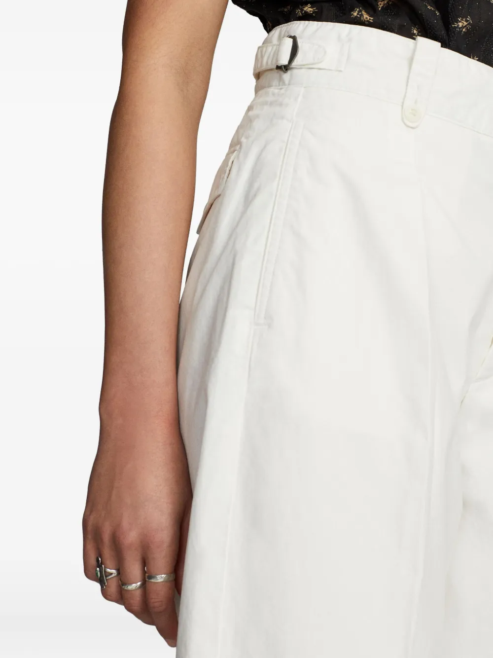 Ralph Lauren RRL Plooibroek met wijde pijpen Wit