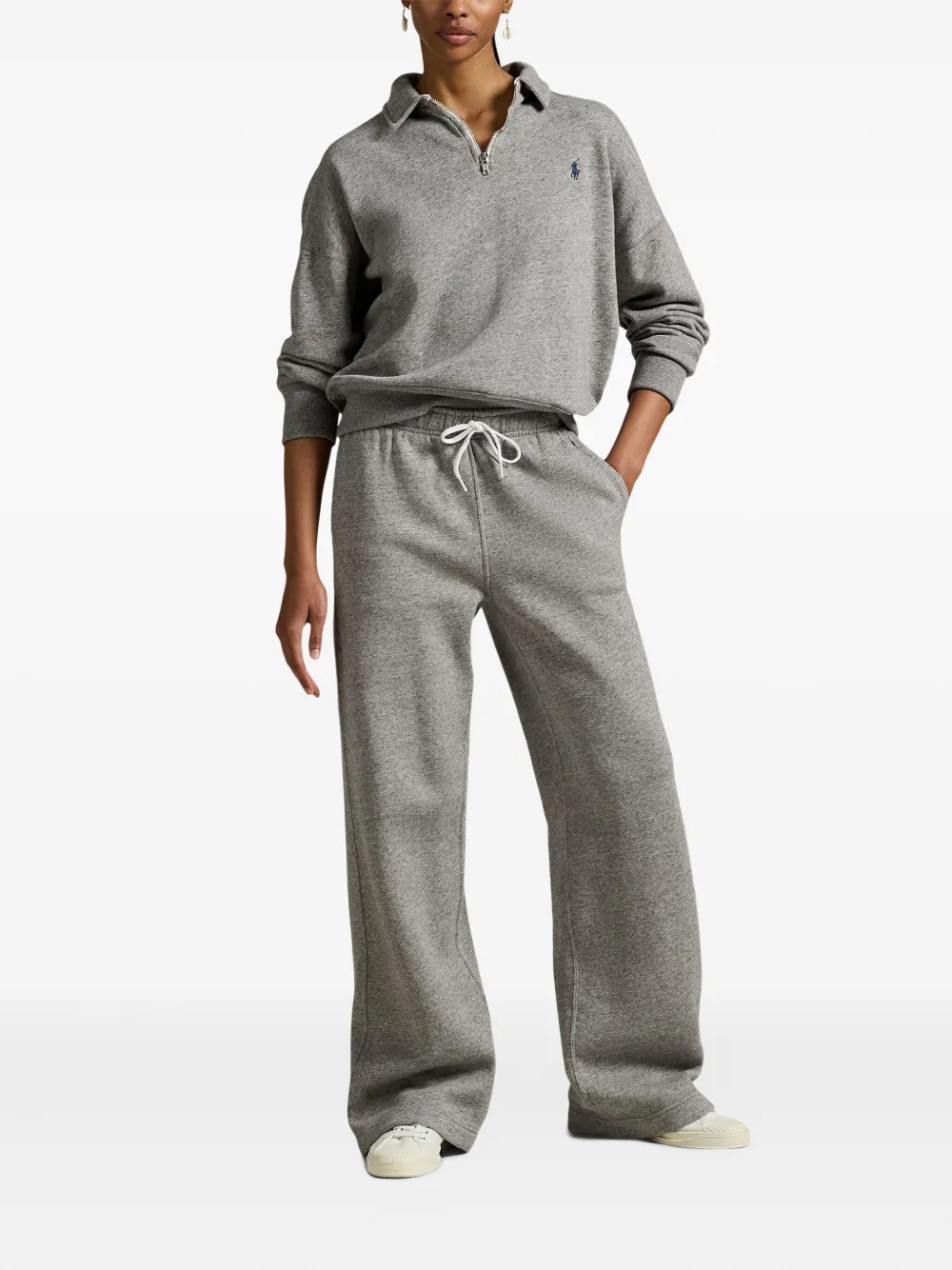 Polo Ralph Lauren Ruimvallende broek met trekkoord Grijs