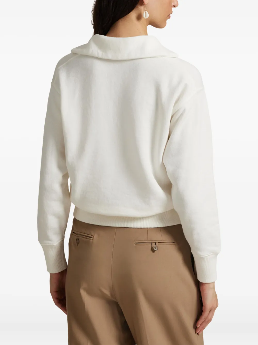 Polo Ralph Lauren cotton-blend sweatshirt Wit