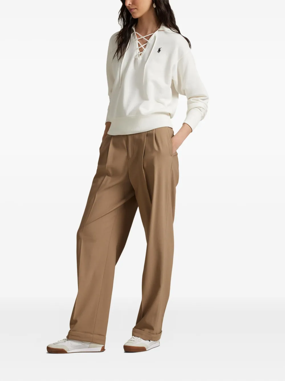 Polo Ralph Lauren cotton-blend sweatshirt Wit