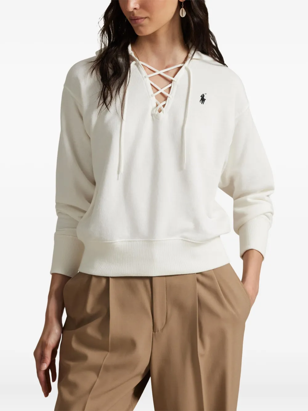Polo Ralph Lauren cotton-blend sweatshirt Wit