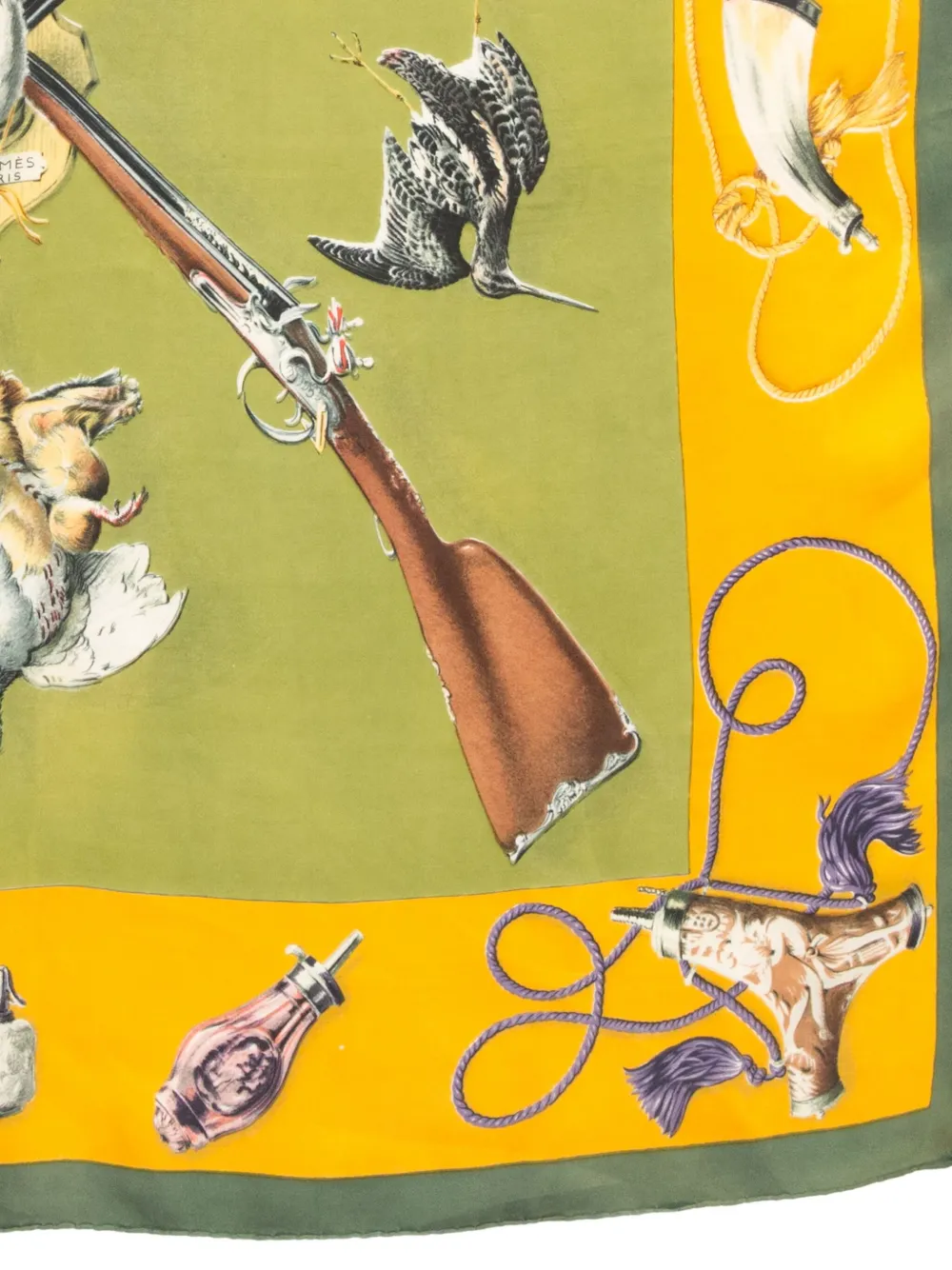 Pre-owned Hermes X H. De Linarès 1961 Les Fusils Scarf