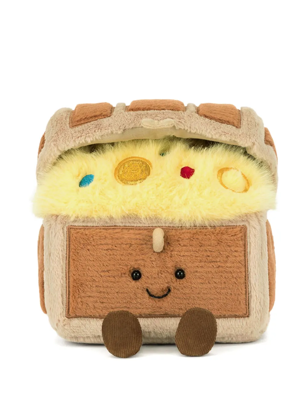 Jellycat Amuseables treasure chest plush toy | Brown | Image 1