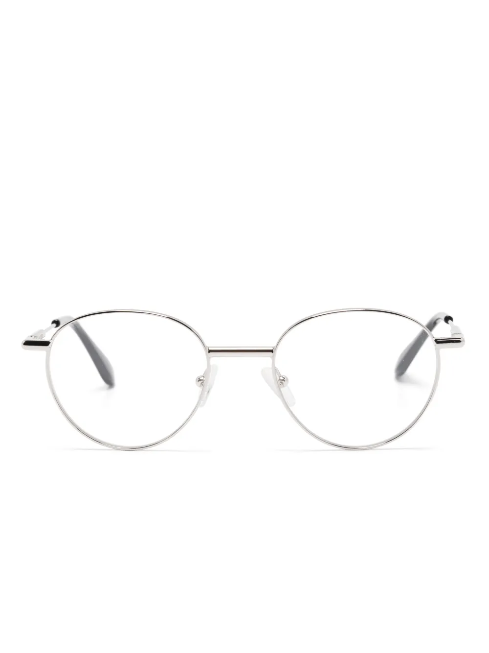 Alexander McQueen Eyewear Bril met rond montuur Zilver