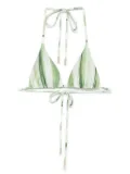 Cult Gaia triangle-cup bikini top - Green