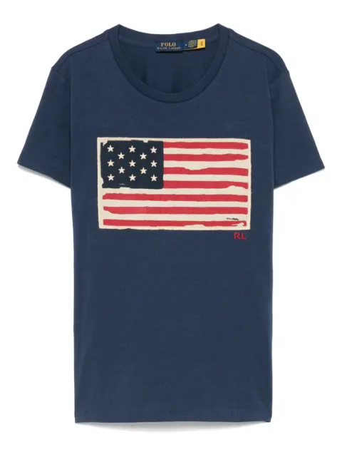 Polo Ralph Lauren flag-appliqué T-shirt