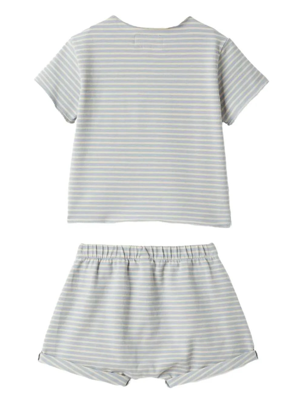 TEDDY & MINOU Gestreepte shortset met zak BLU
