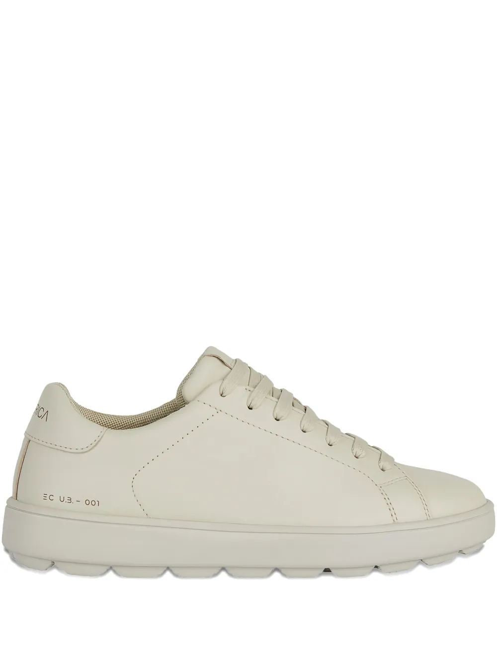 Geox Spherica Ecub-1 lace-up leather sneakers | Neutrals | Image 1