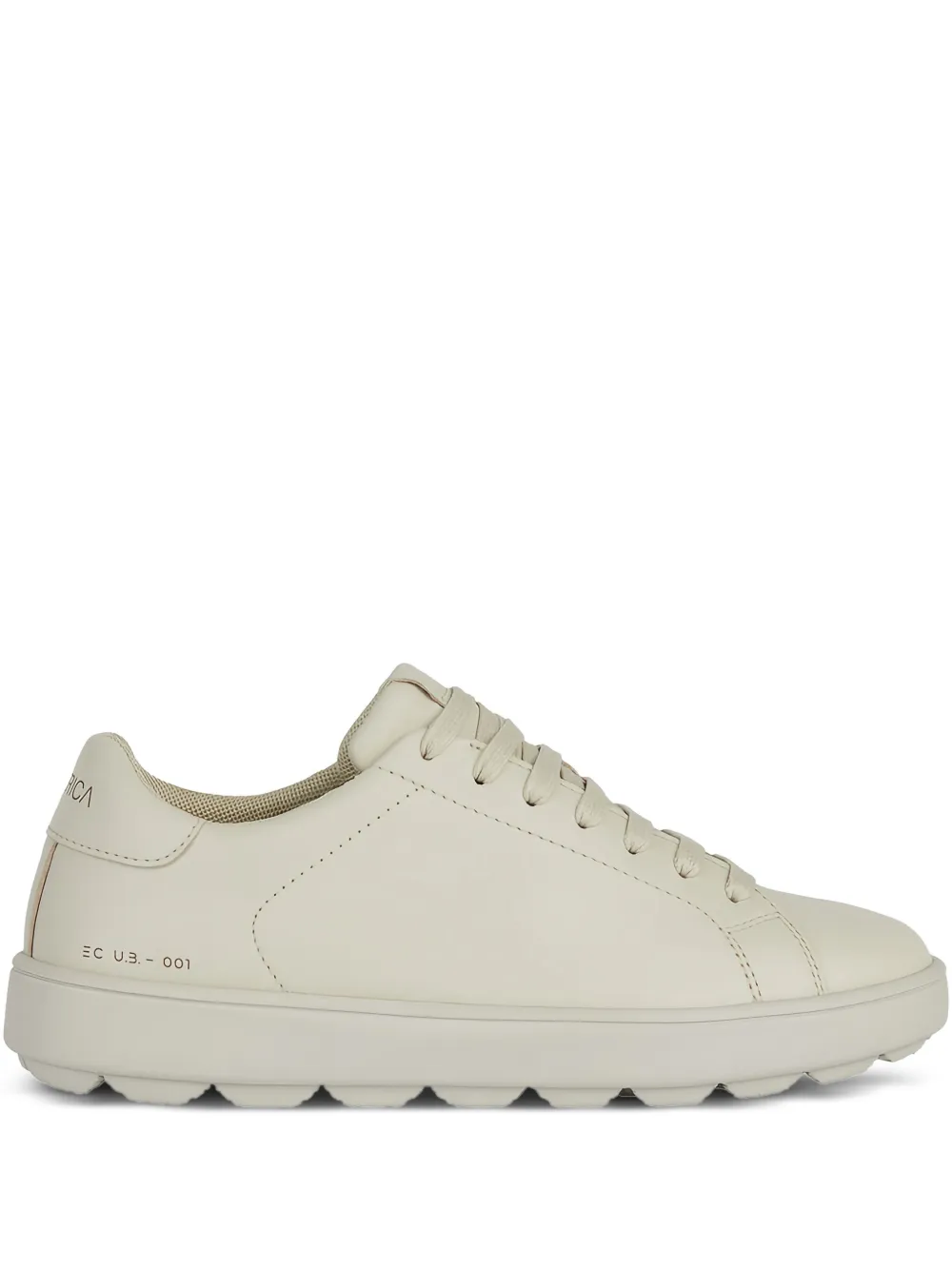 Geox Spherica Ecub-1 lace-up leather sneakers Neutrals