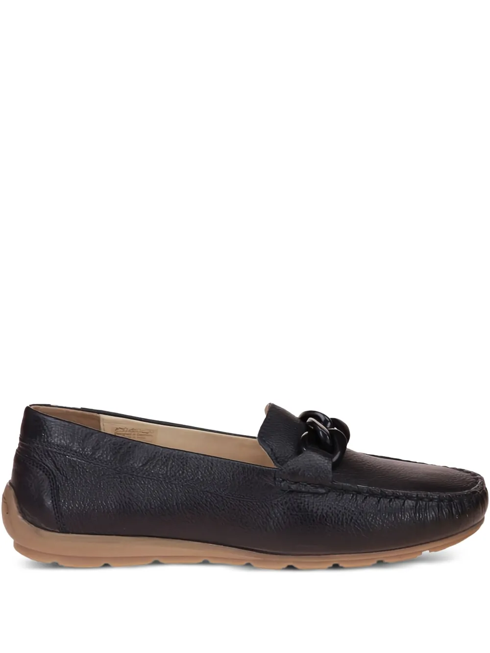 Alabama chain-embellished leather loafers