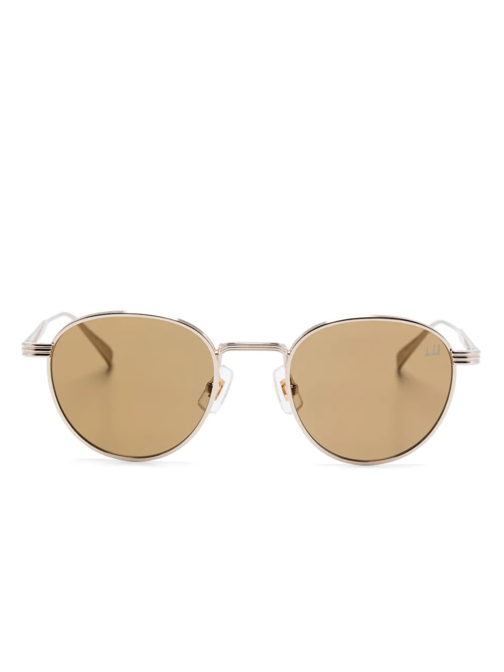 Dunhill Zonnebril met rond montuur Goud