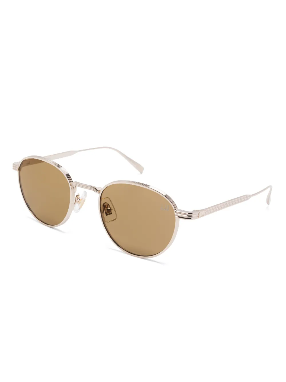Dunhill Zonnebril met rond montuur Goud
