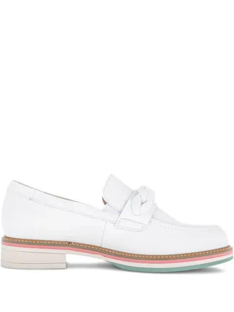 GABOR braided-detail leather loafers