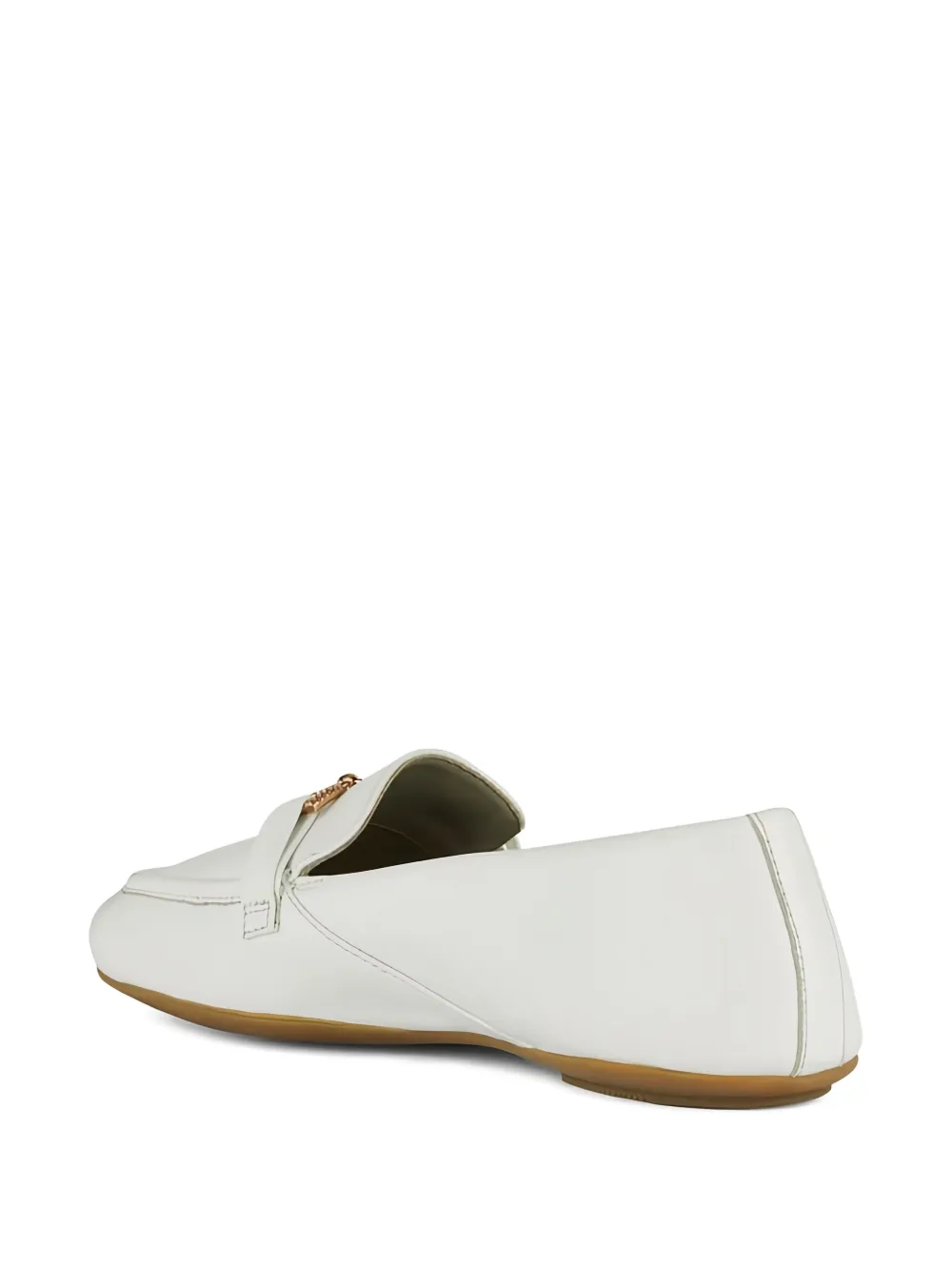 Geox buckle-detail loafers White