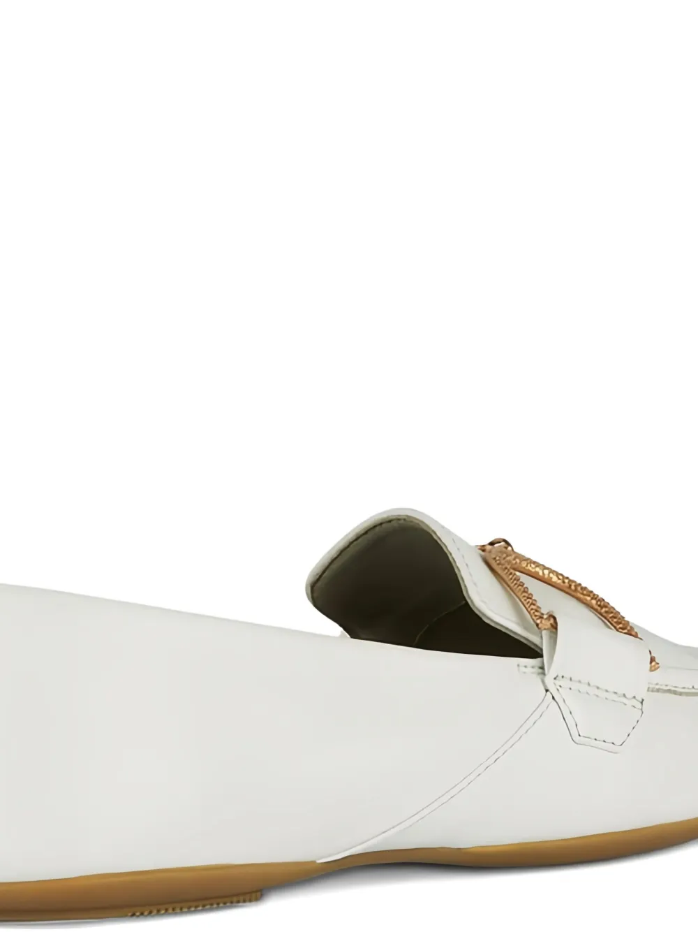 Geox buckle-detail loafers White