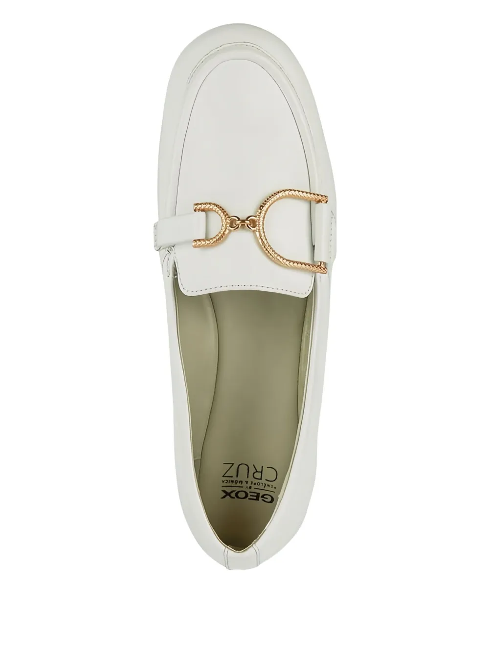 Geox buckle-detail loafers White