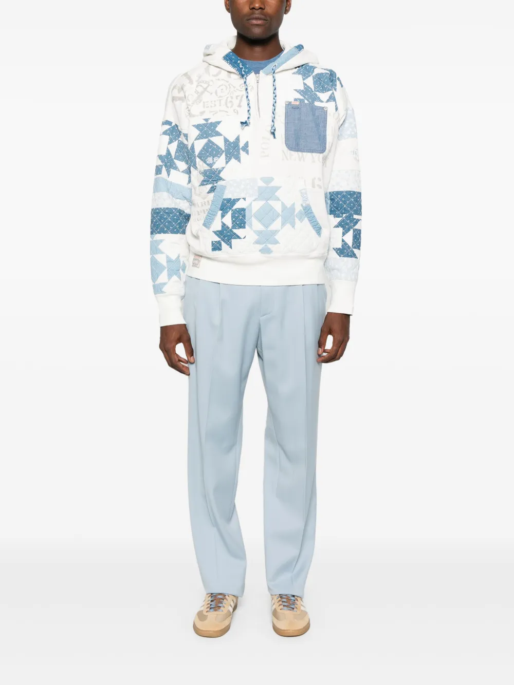 Polo Ralph Lauren Hoodie van katoenblend Wit