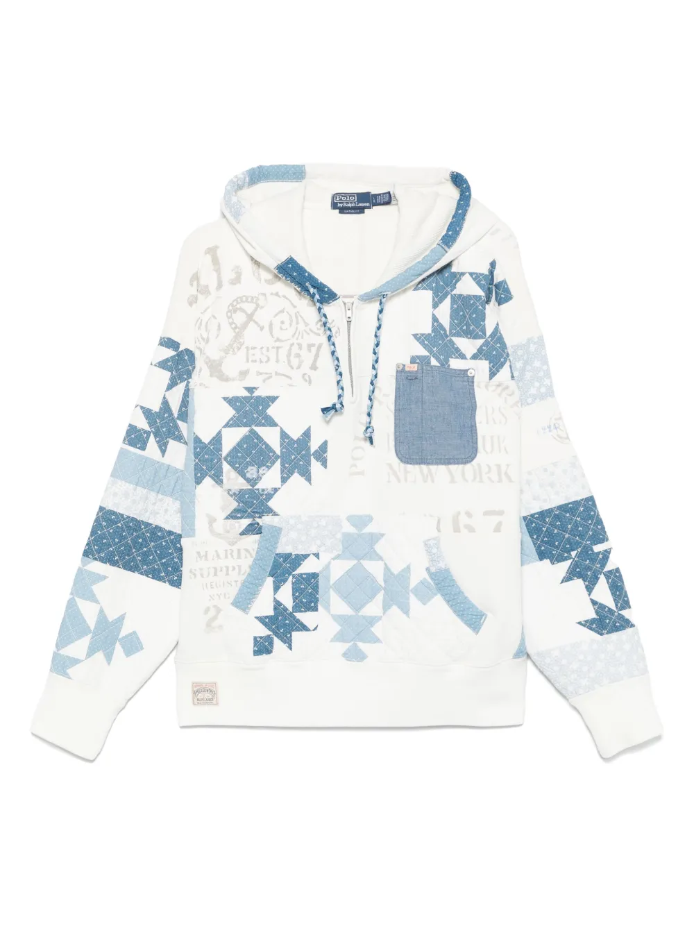 Polo Ralph Lauren Hoodie van katoenblend Wit