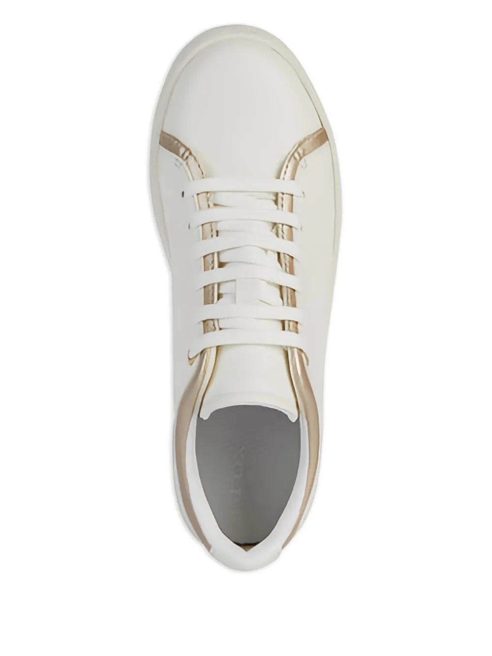 Geox Sneakers met metallic vlakken Wit