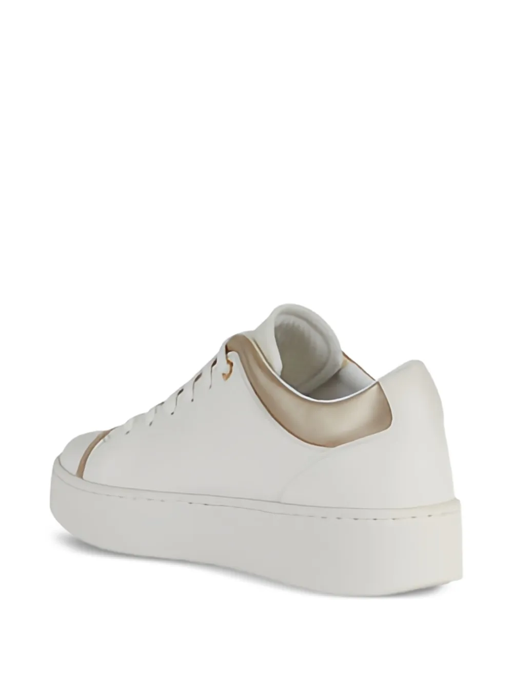 Geox Sneakers met metallic vlakken Wit