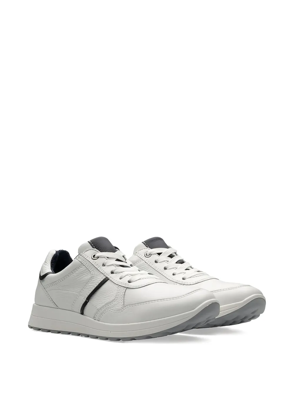 ARA Matteo leren sneakers met vlakken Wit