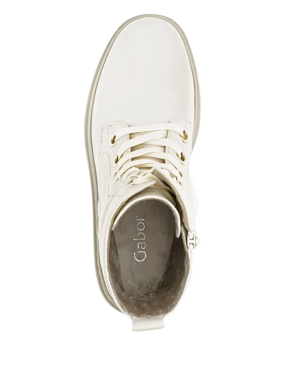 GABOR lace-up platform boots Neutrals