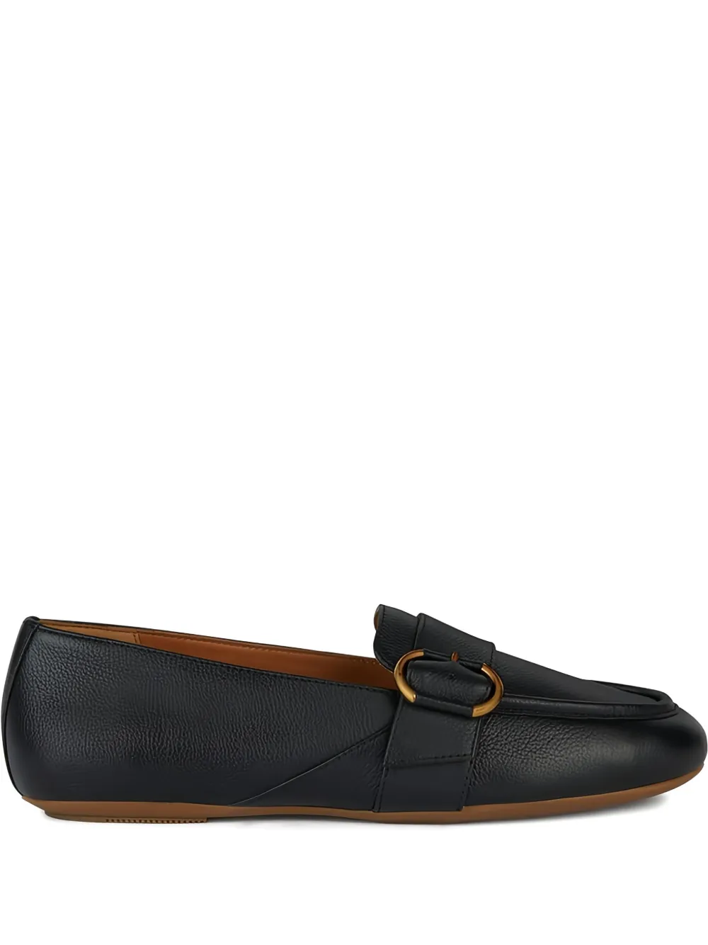 Geox buckle-detail loafers Black