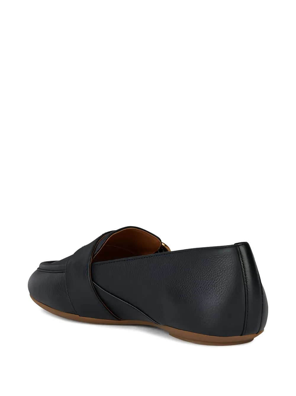 Geox buckle-detail loafers Black