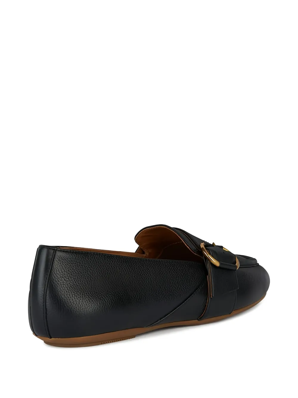 Geox buckle-detail loafers Black