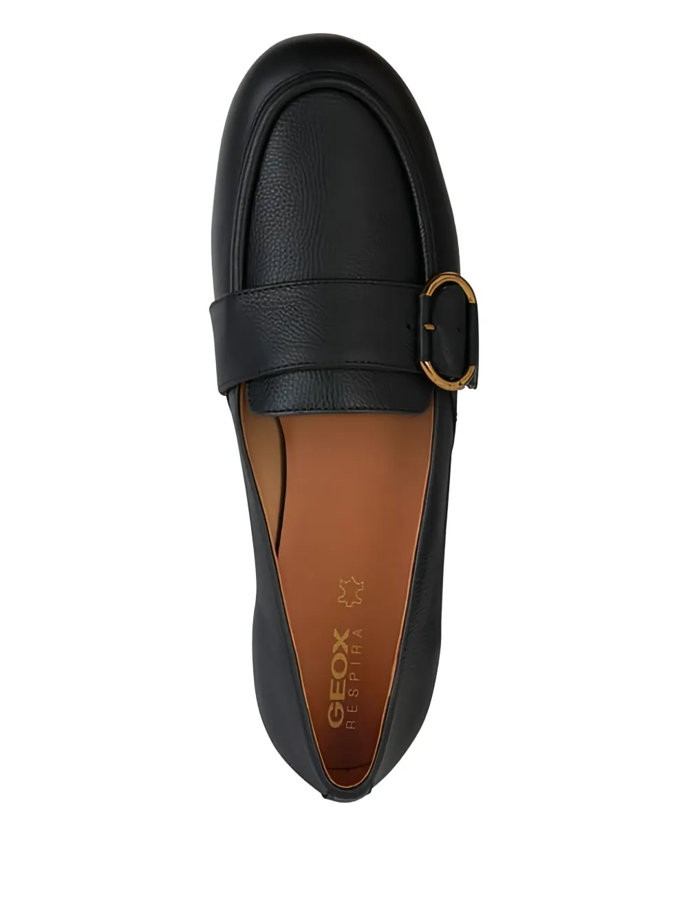Geox buckle-detail loafers Black