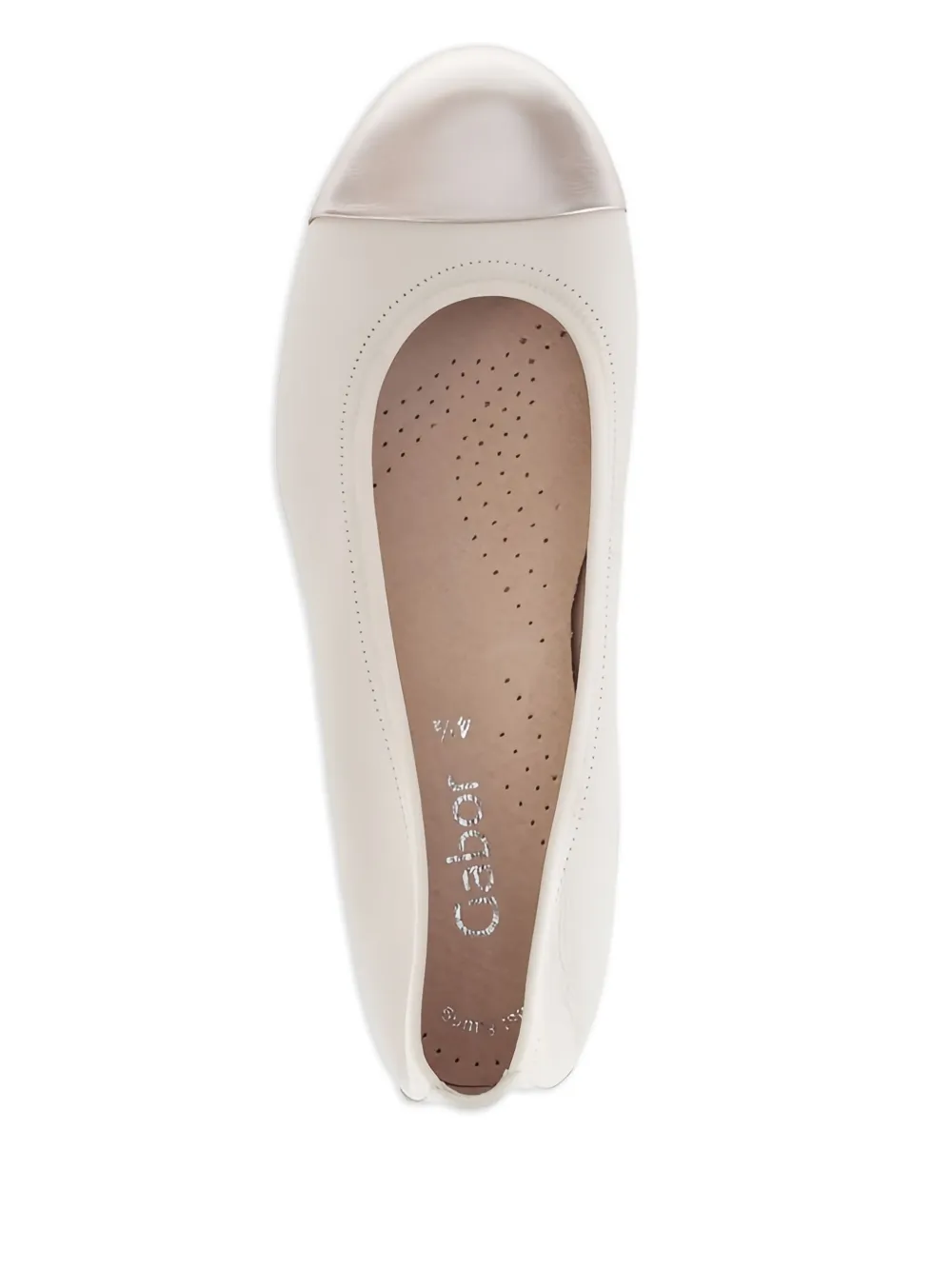 GABOR Leren ballerina's Beige
