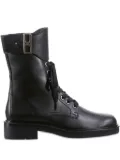 Hogl Nick lace-up leather combat boots - Black