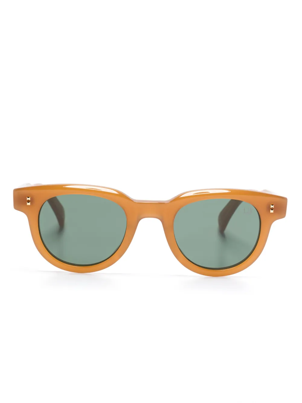 Dunhill Zonnebril met rond montuur Oranje