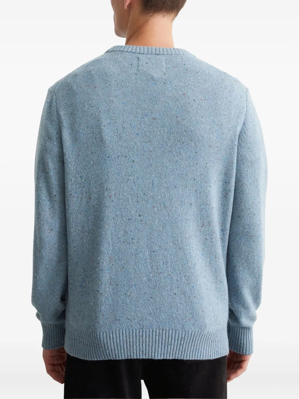 Marc O'Polo Gebreide trui met ronde hals en spikkels Blauw