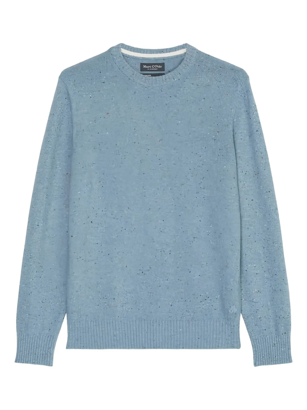 Marc O'Polo Melierter Pullover mit Rundhalsausschnitt - Blau