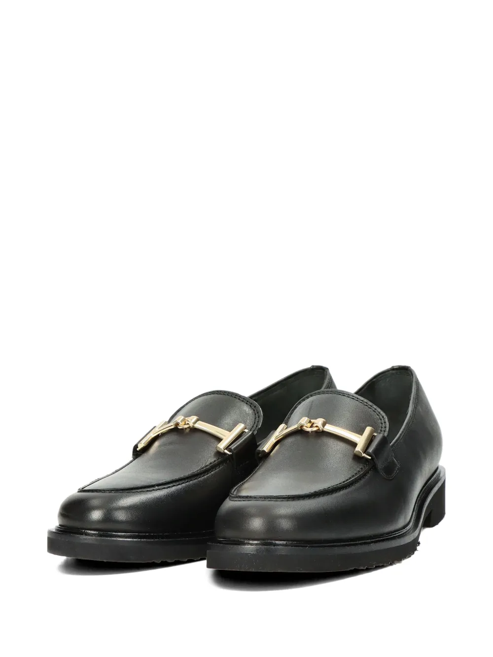 GABOR leather loafers Black