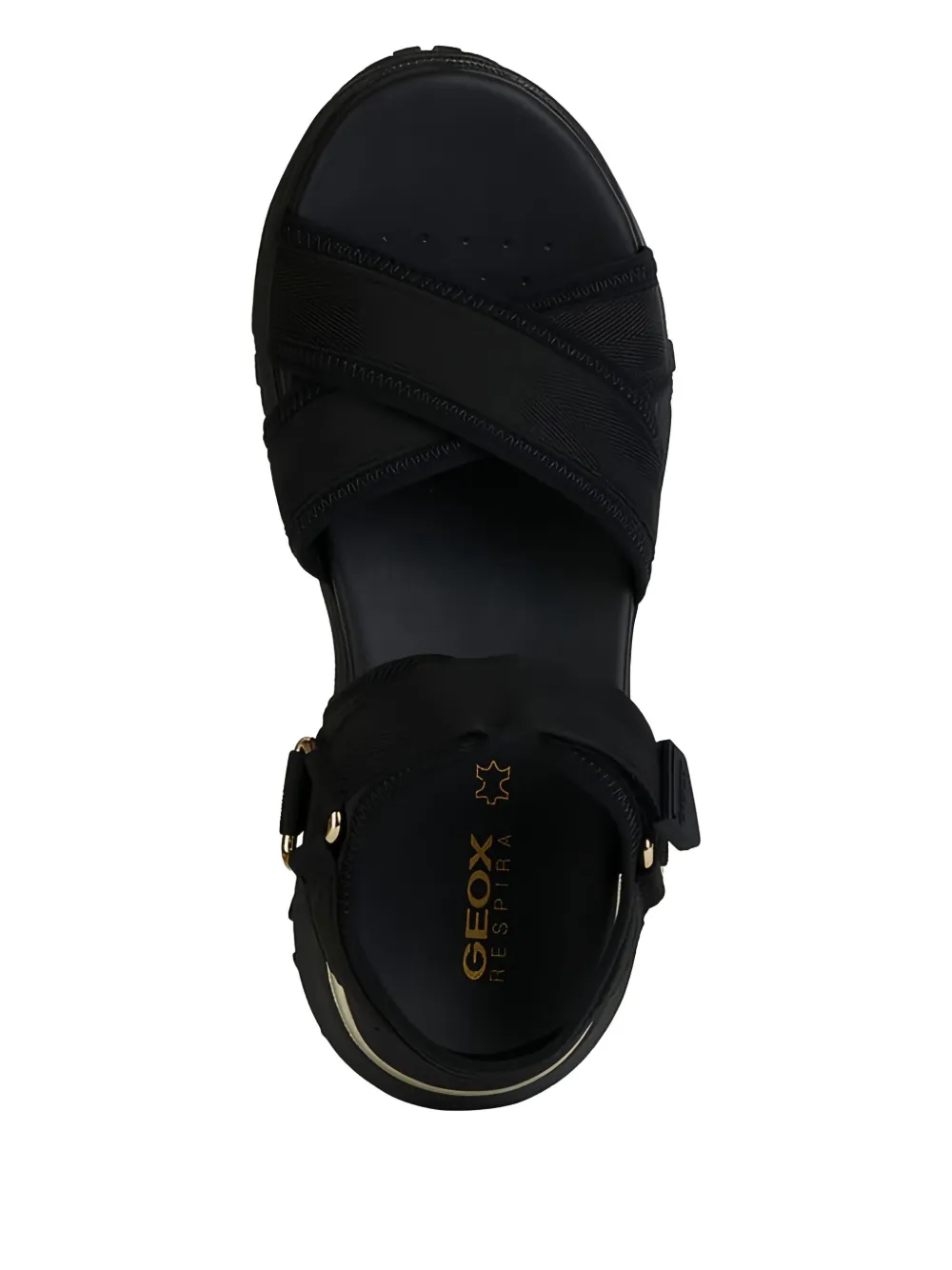 Geox Sorapis Grip cross-strap sandals Black