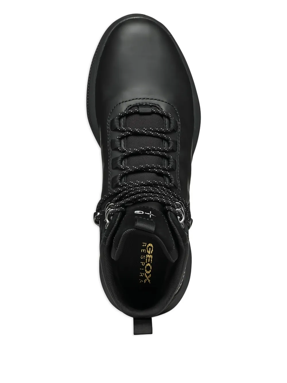 Geox lace-up leather boots Black