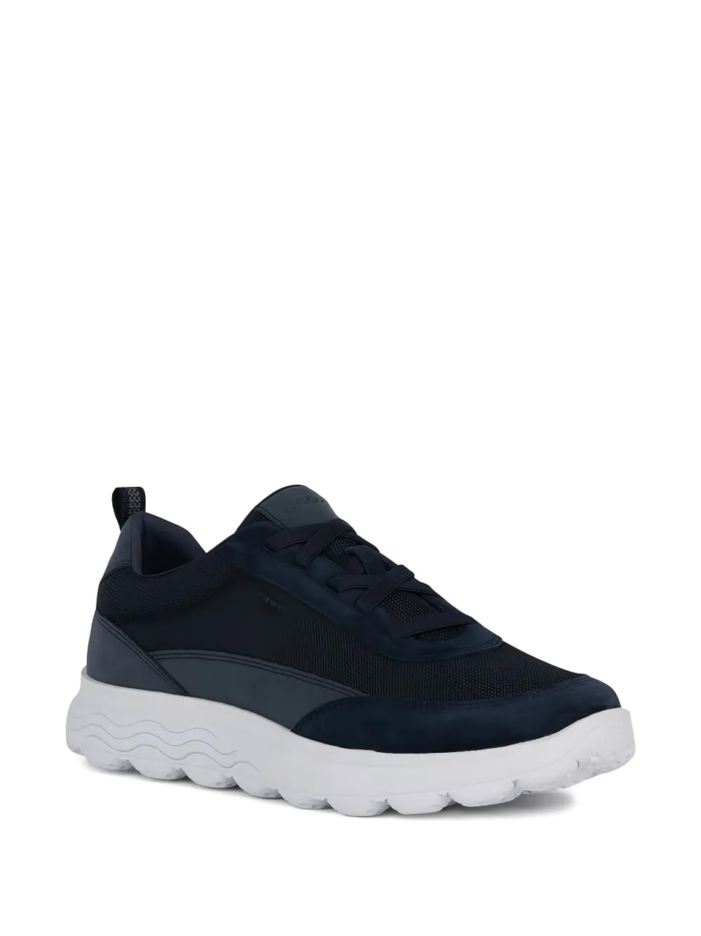 Geox Spherica mesh-panel suede sneakers Blue