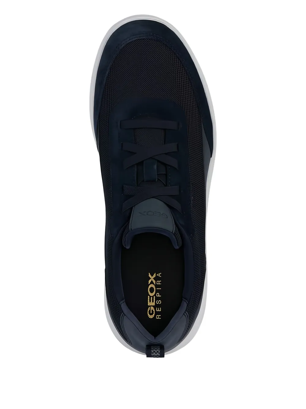 Geox Spherica mesh-panel suede sneakers Blue