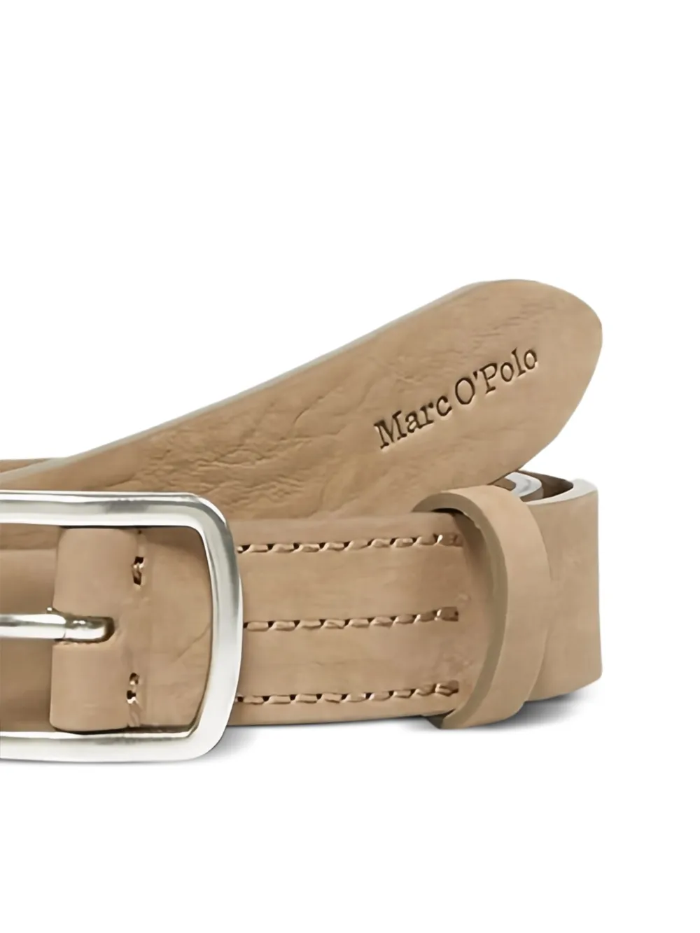 Marc O'Polo Leren riem Beige
