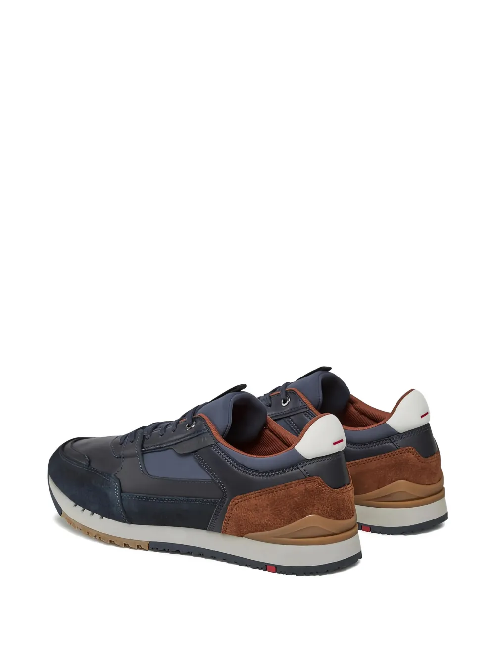 Lloyd Eiron colour-blocked leather sneakers Blue