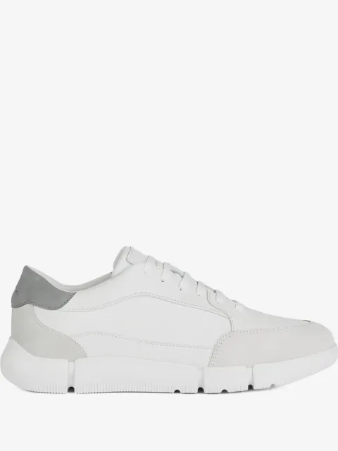 Geox U Adacter leather suede panel trainers