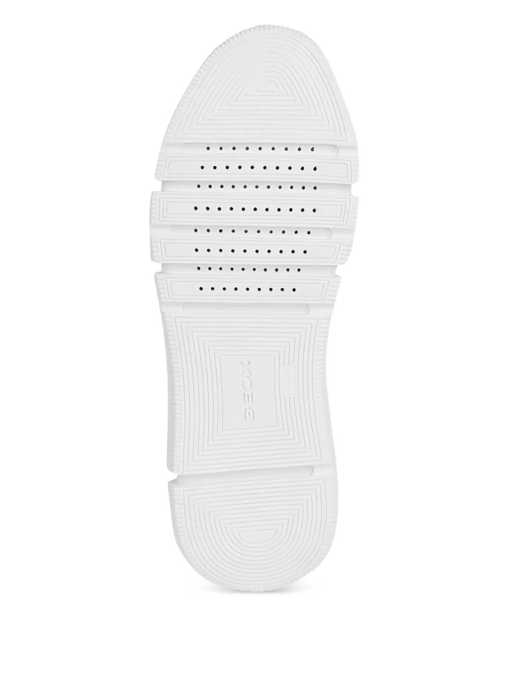 Geox U Adacter leather suede panel trainers White